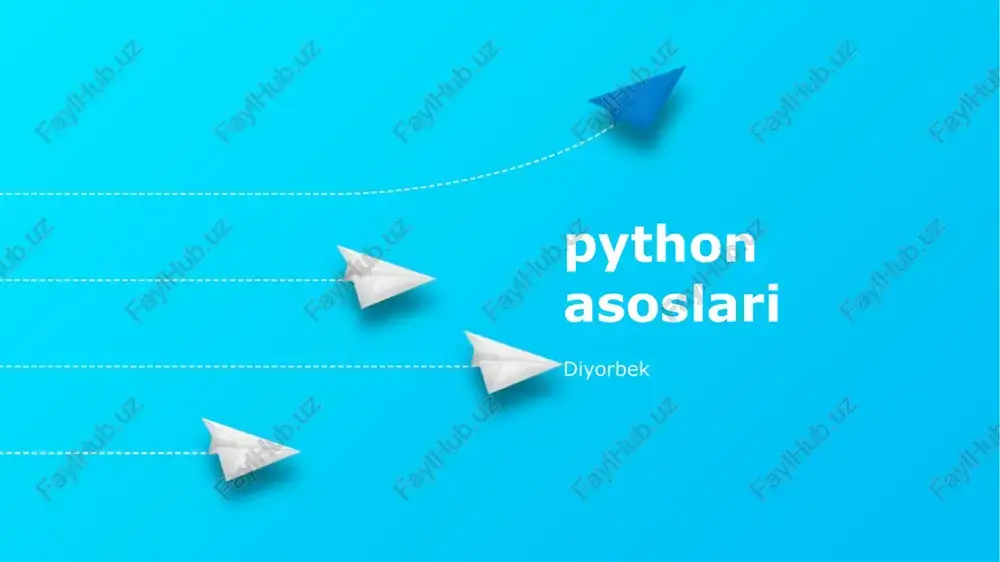 python asoslari — PPTX