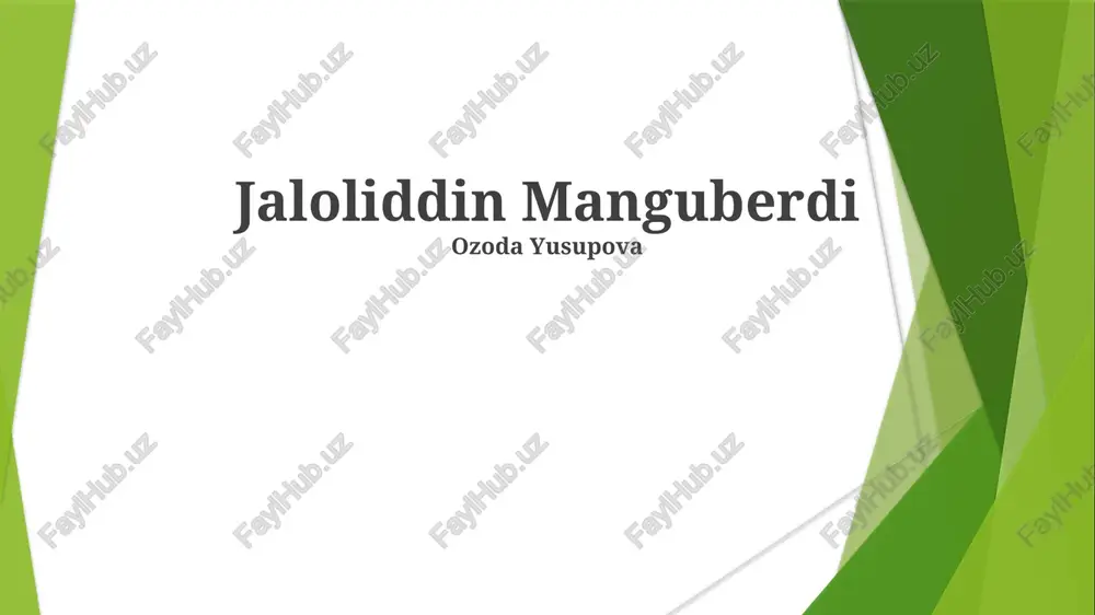mo'g'ul imperiyasining qulashi va yemirilishi — PPTX