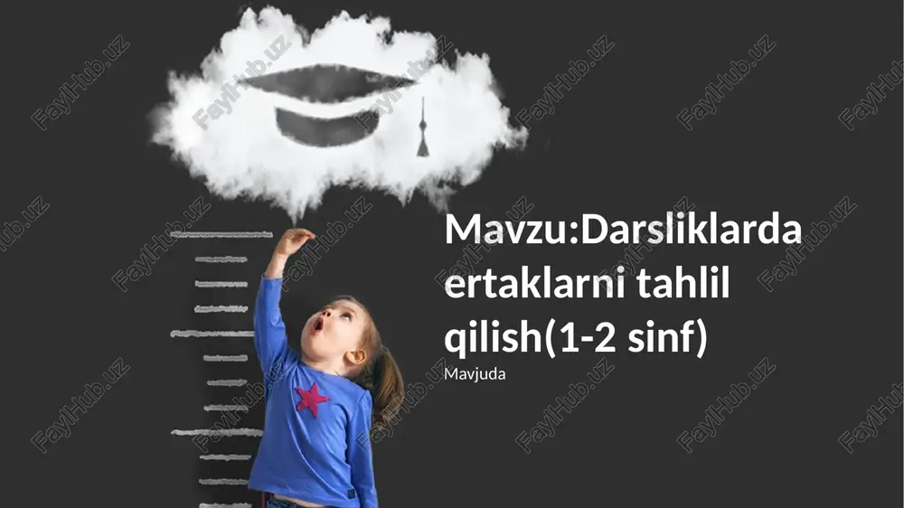 darsliklarda ertaklarni tahlil qilish(1-2 sinf) — PPTX