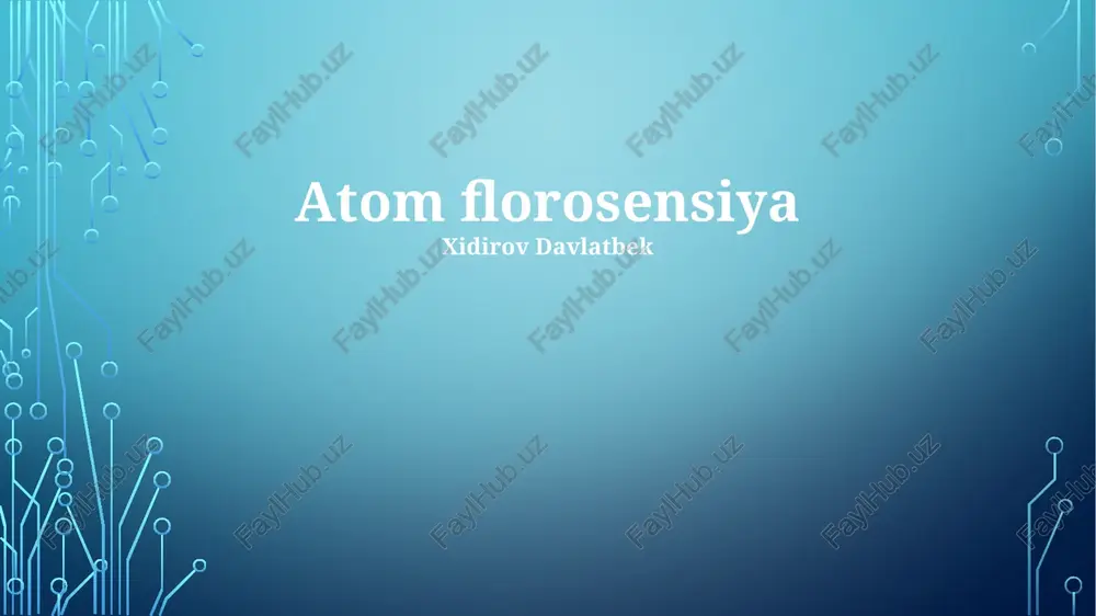 atom florosensiya — PPTX