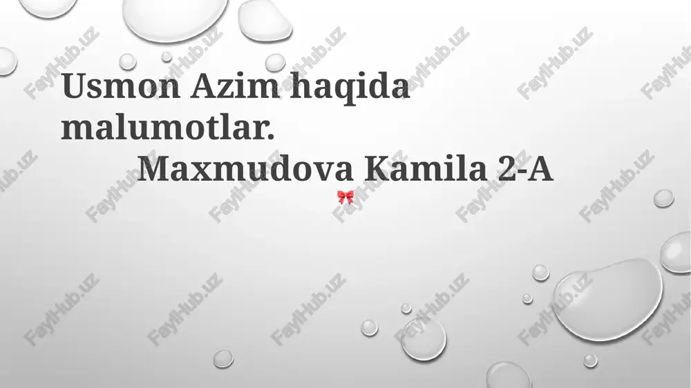 kelajakdagi intilishlar — PPTX