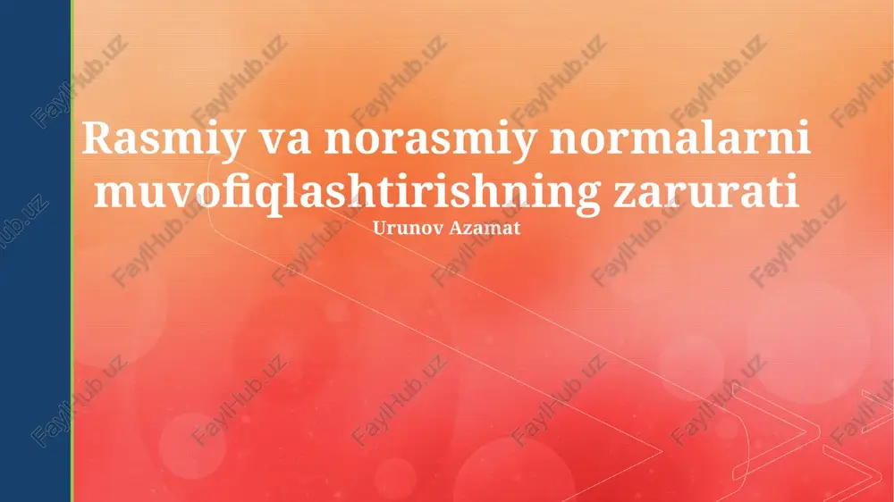 uyushmaganlikning salbiy oqibatlari — PPTX