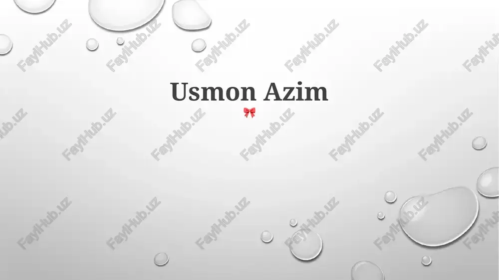 usmon azim — PPTX