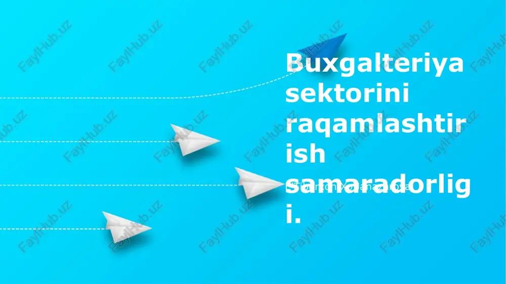 hisob-kitobdagi raqamli inqilob — PPTX