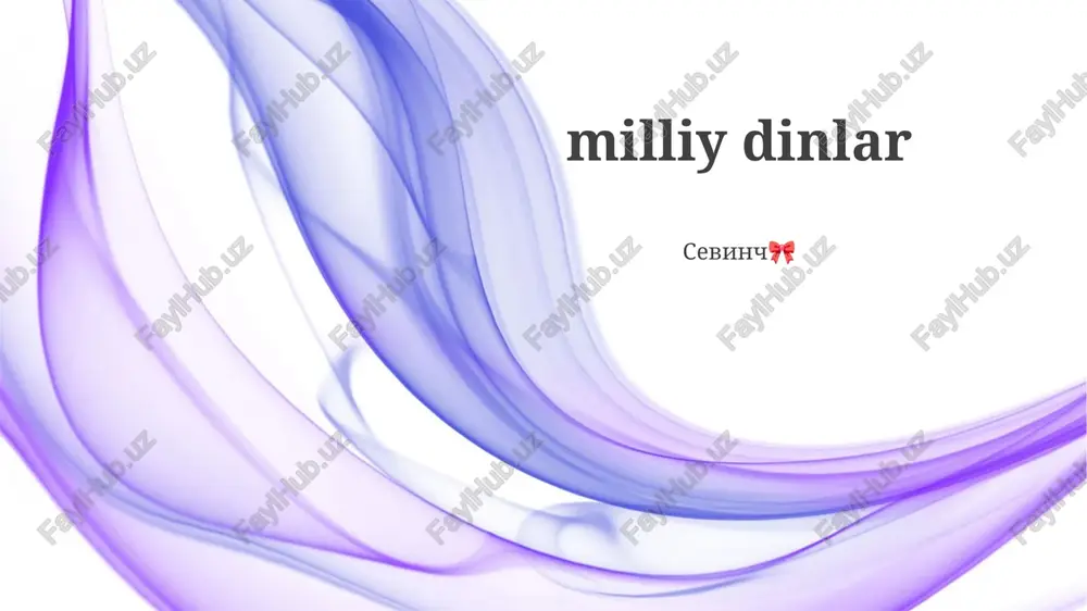 milliy bayramlar — PPTX