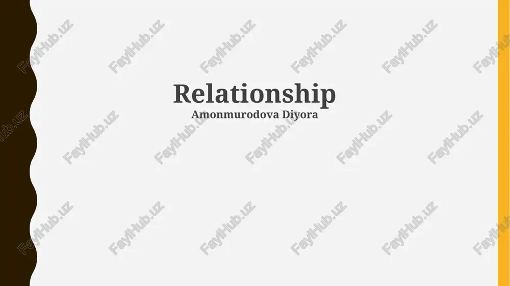 relationship — PPTX