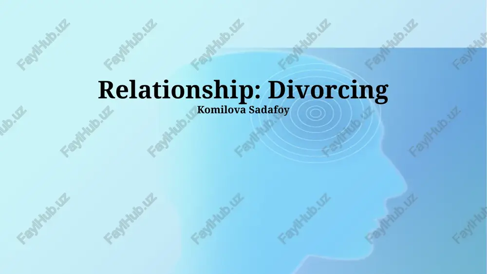 relationship: divorcing — PPTX