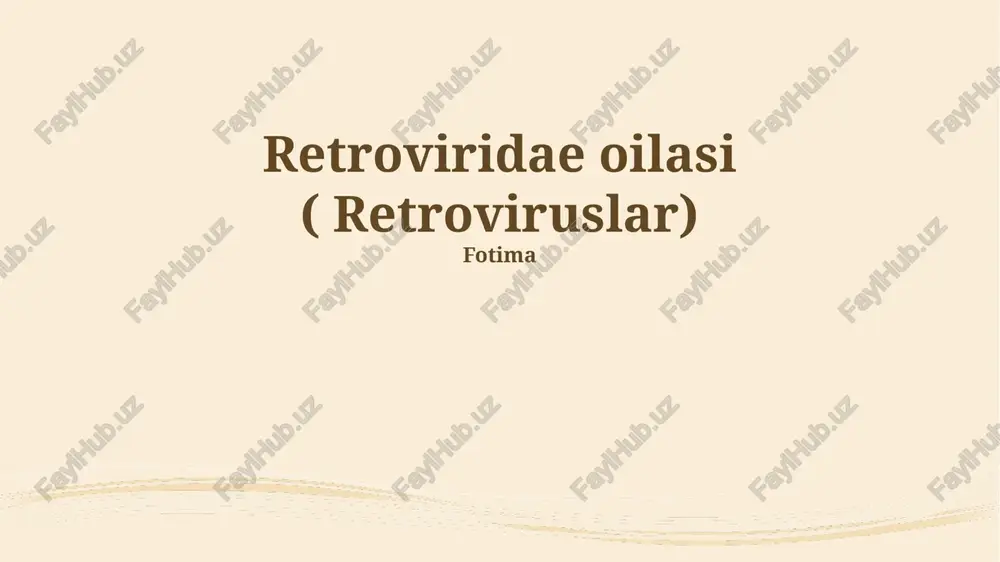 retroviruslar — PPTX