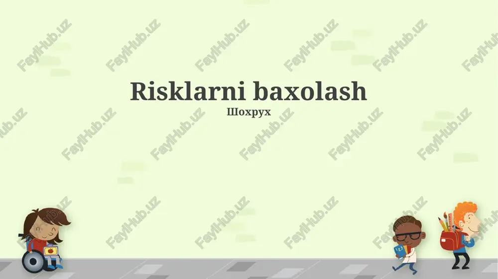 xavflarni boshqarish strategiyasi — PPTX