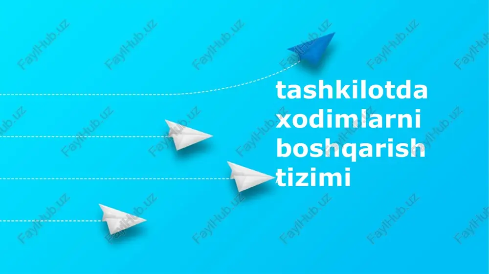 xodimlarni boshqarish tizimi — PPTX