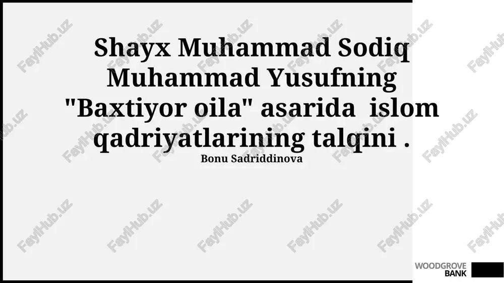 "baxtiyor oila" — PPTX