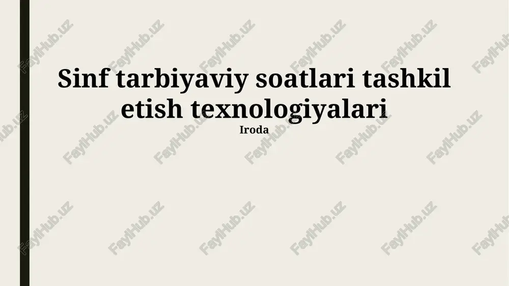 axloqiy tarbiya darslari — PPTX