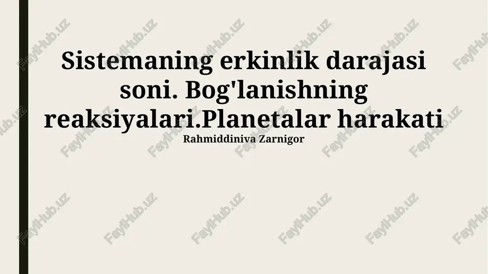 markaziy kuch maydoni — PPTX