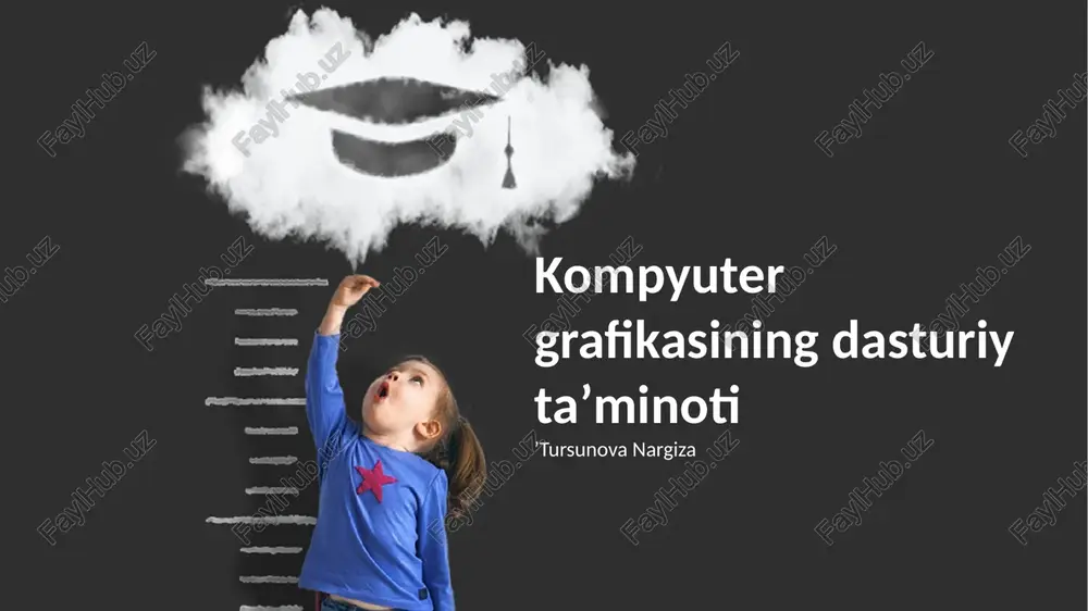 kompyuter grafikasining dasturiy taʼminoti — PPTX