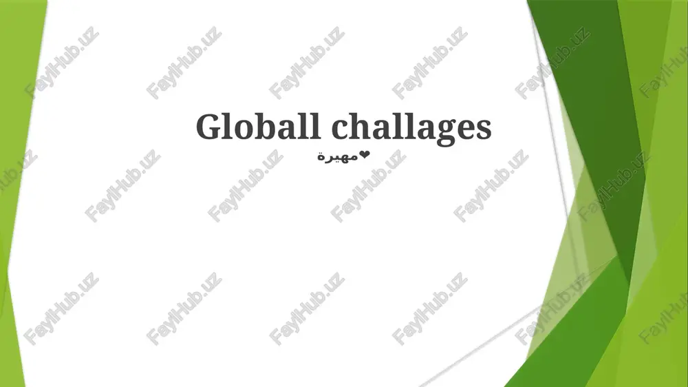 globall challages — PPTX