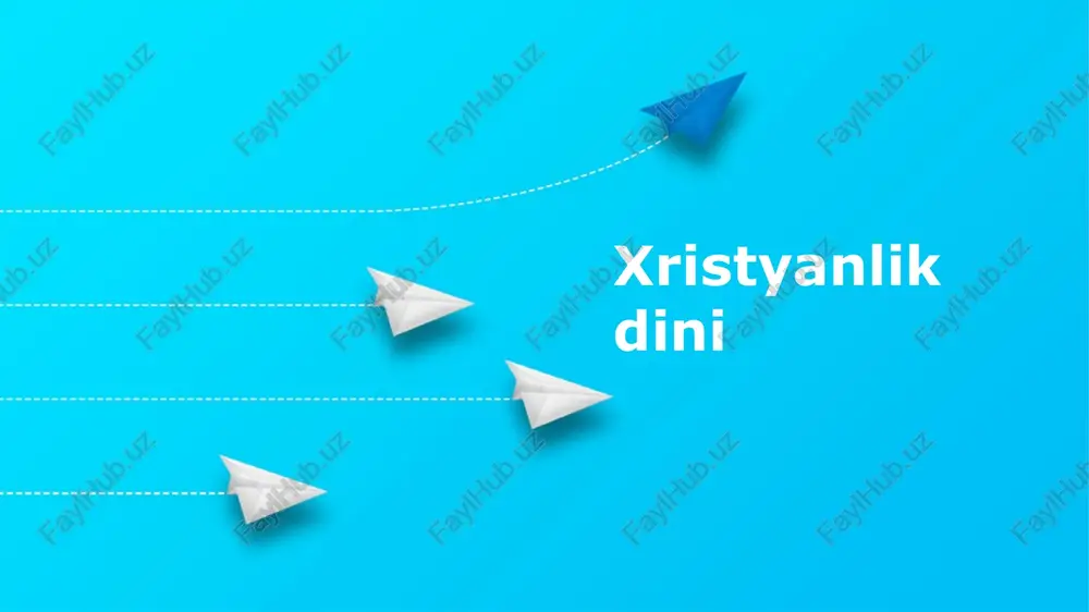 xristyanlik dini — PPTX