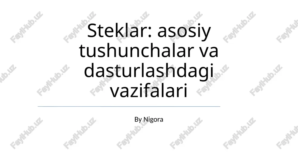 steklar — PPTX
