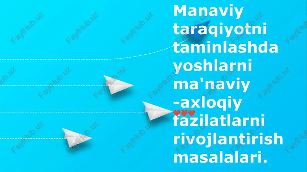 manaviy taraqiyotni taminlash — PPTX