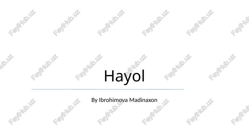 hayol — PPTX
