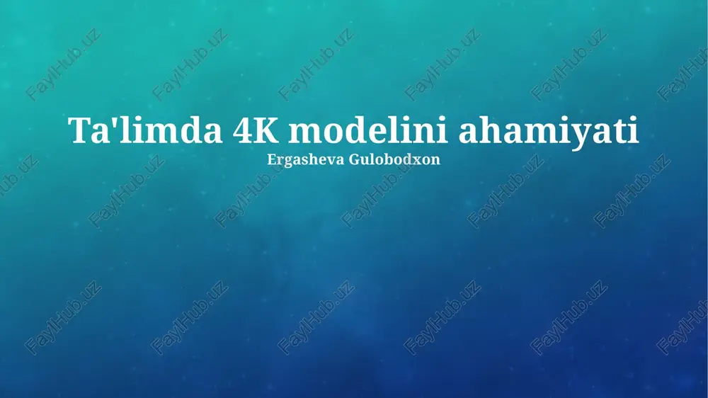 zamonaviy texnologiyalar va ta'lim — PPTX