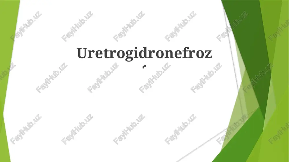 uretrogidronefroz — PPTX