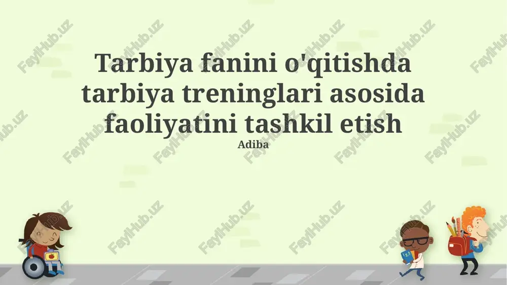 tarbiya treninglari — PPTX