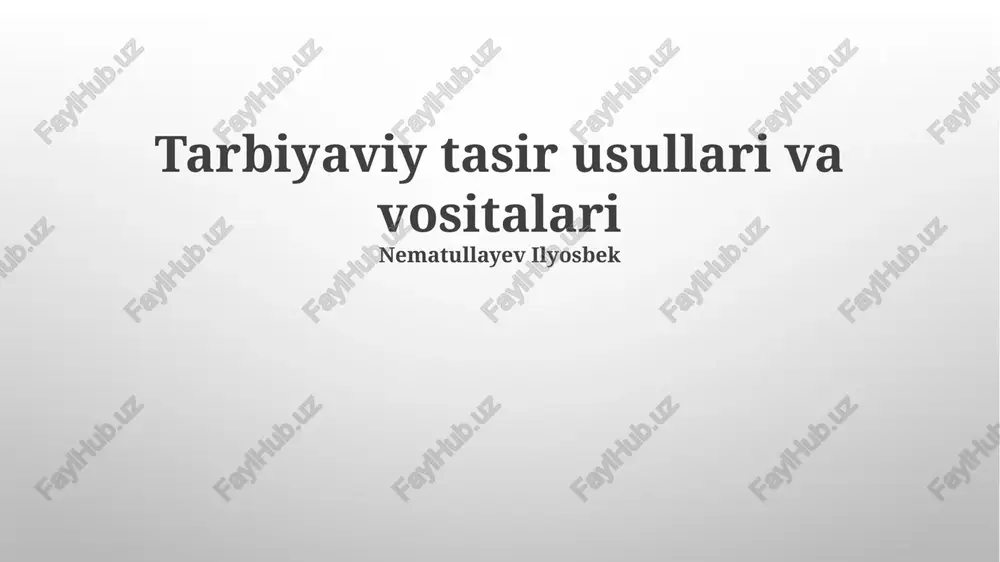 zamonaviy ta'lim texnologiyalari — PPTX