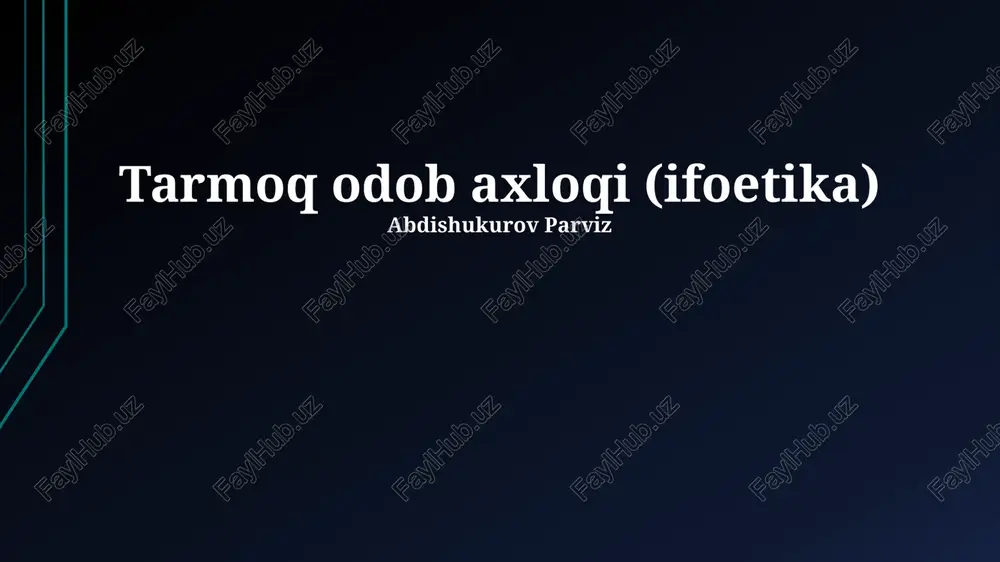 intellektual mulk huquqi — PPTX