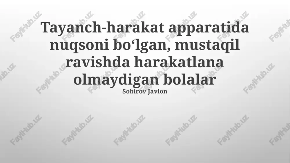 oilaviy qo'llab-quvvatlash — PPTX