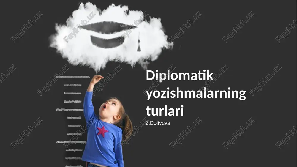 diplomatik yozishmalarning turlari — PPTX