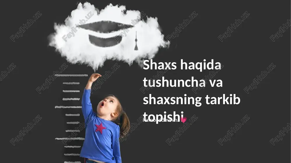 shaxsiyat shakllanishi: ta'sir va evolyutsiya — PPTX