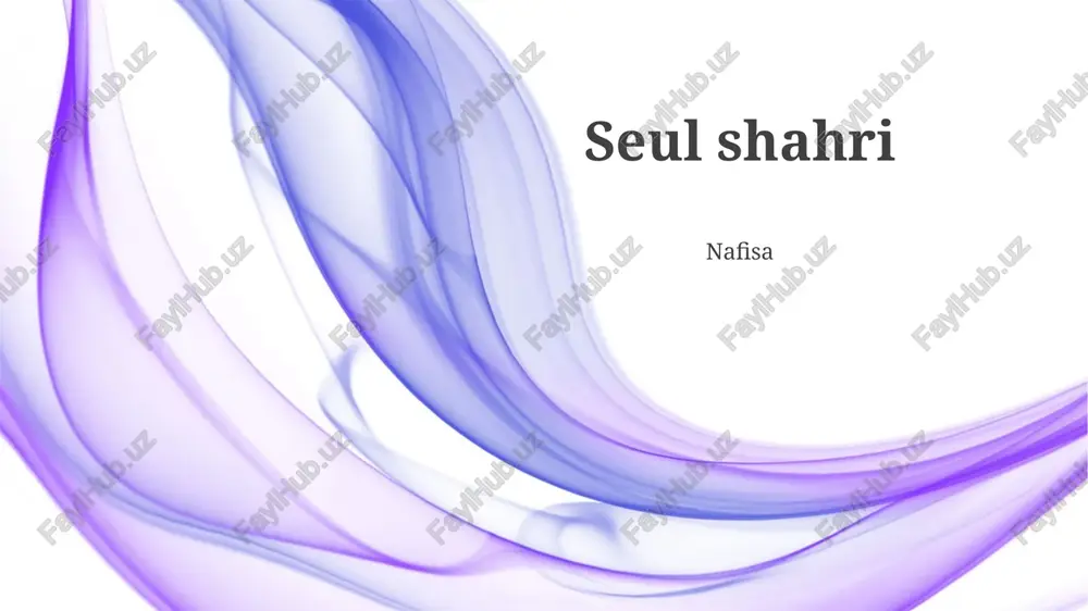 yagona shahar — PPTX