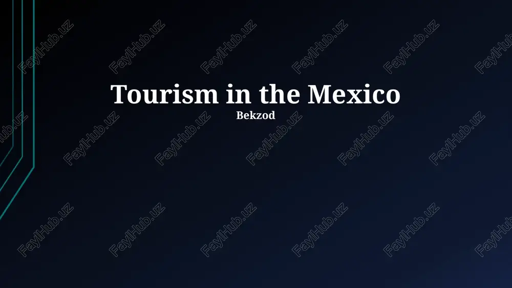 challenges and opportunities for mexican tourism — PPTX
