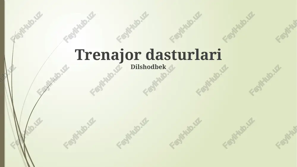 simulyator dasturlari — PPTX