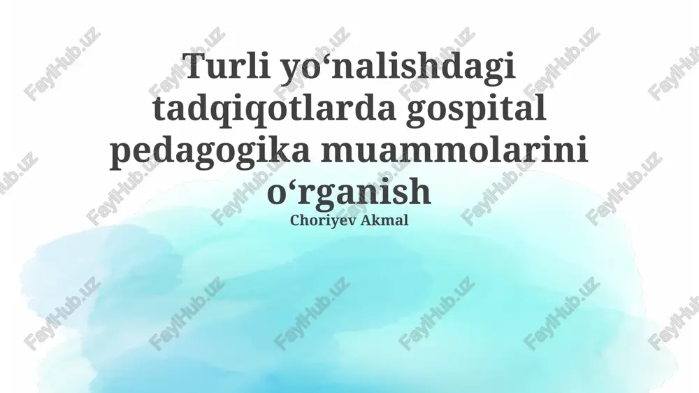 tibbiy xatolar tahlili — PPTX