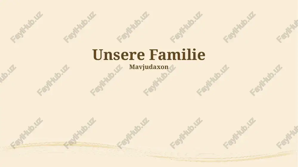 unsere familiengeschichte — PPTX
