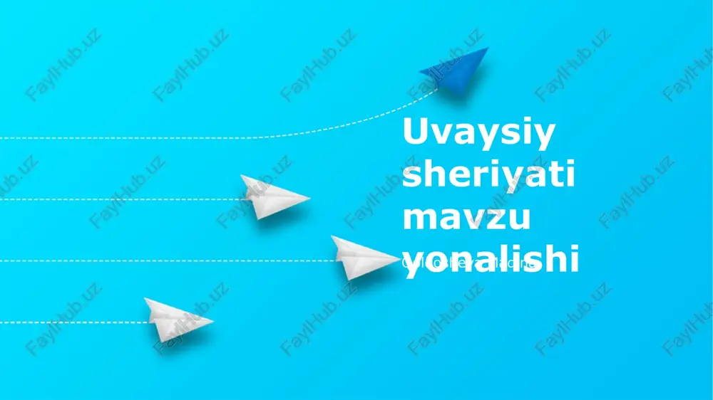 uvaysiy bayrami mavzusi: umumiy ko'rinish — PPTX