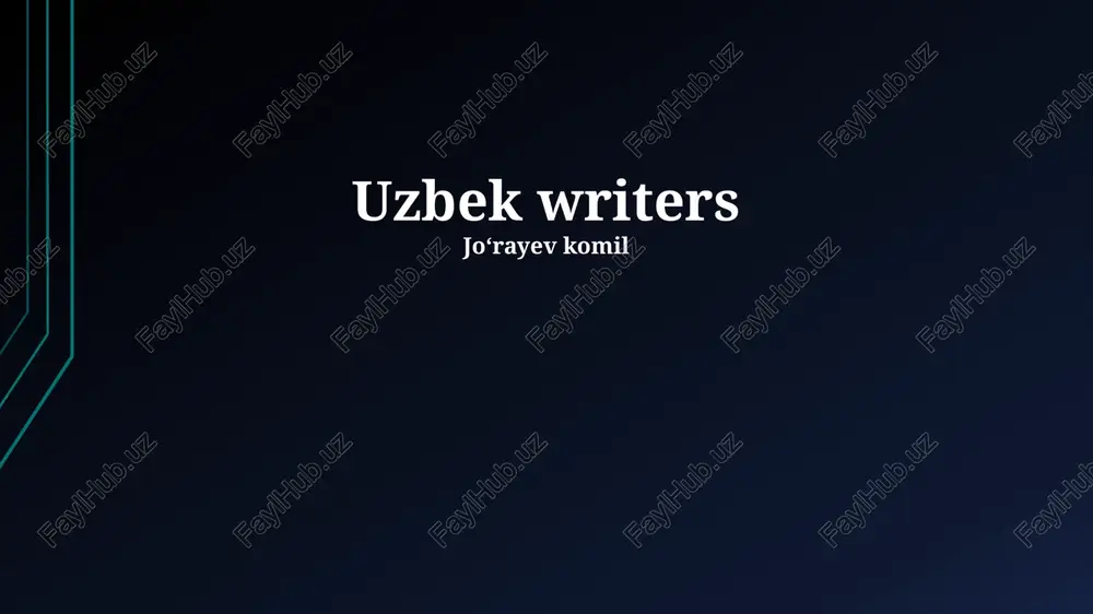 classical uzbek literature — PPTX