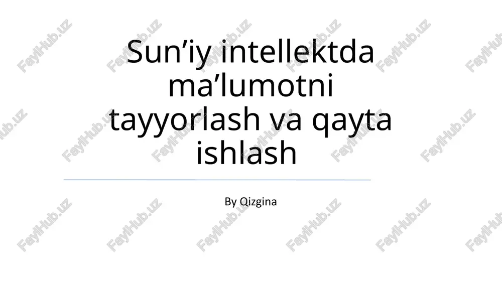 sun'iy intellekt dasturlar — PPTX