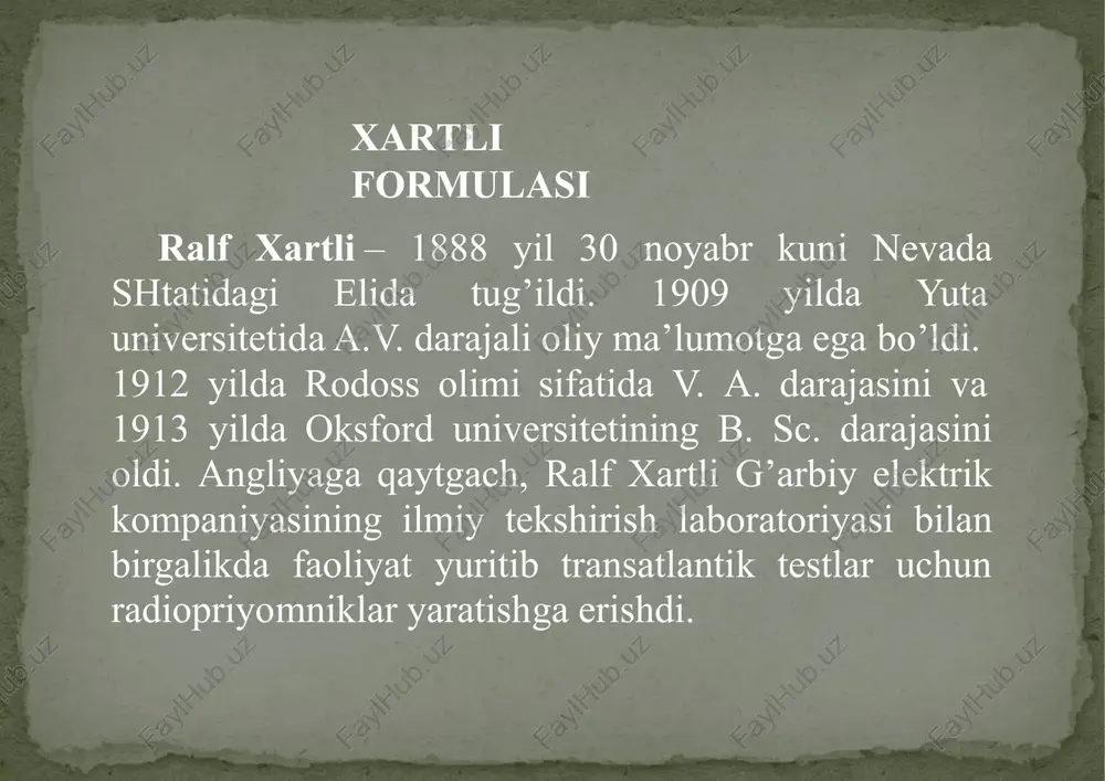xartli formulasi — PPTX