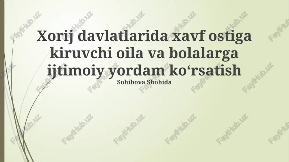 oilaviy zo'ravonlik va uning oldini olish — PPTX