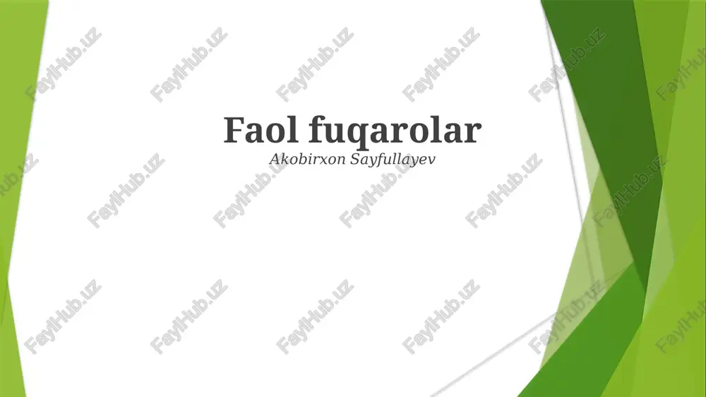 faol fuqarolar — PPTX