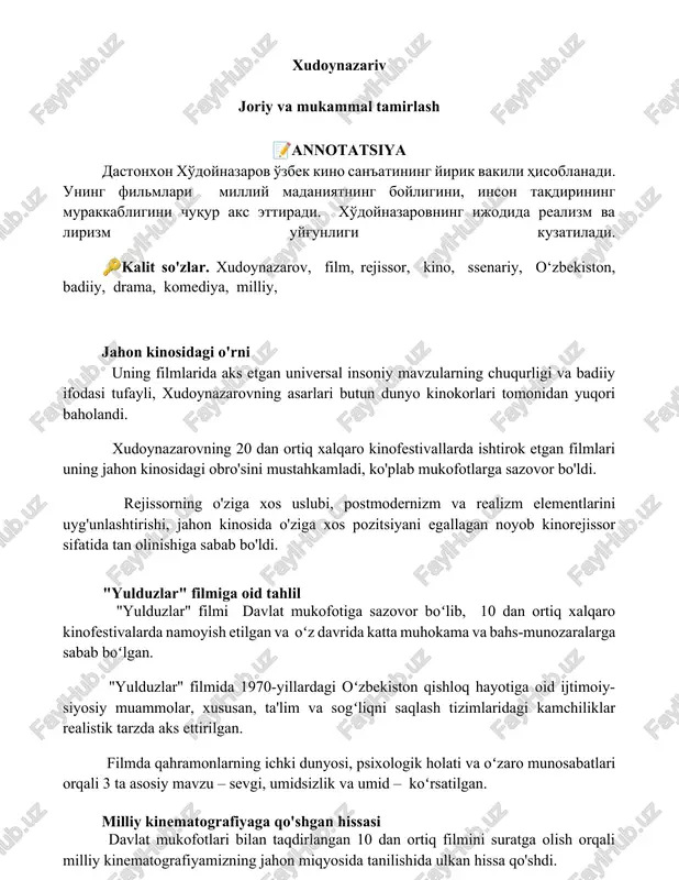 yulduzlar — DOCX