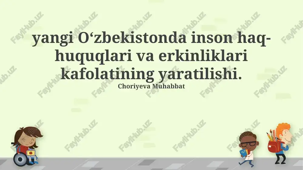 gender tengligi va ayollar huquqlari — PPTX