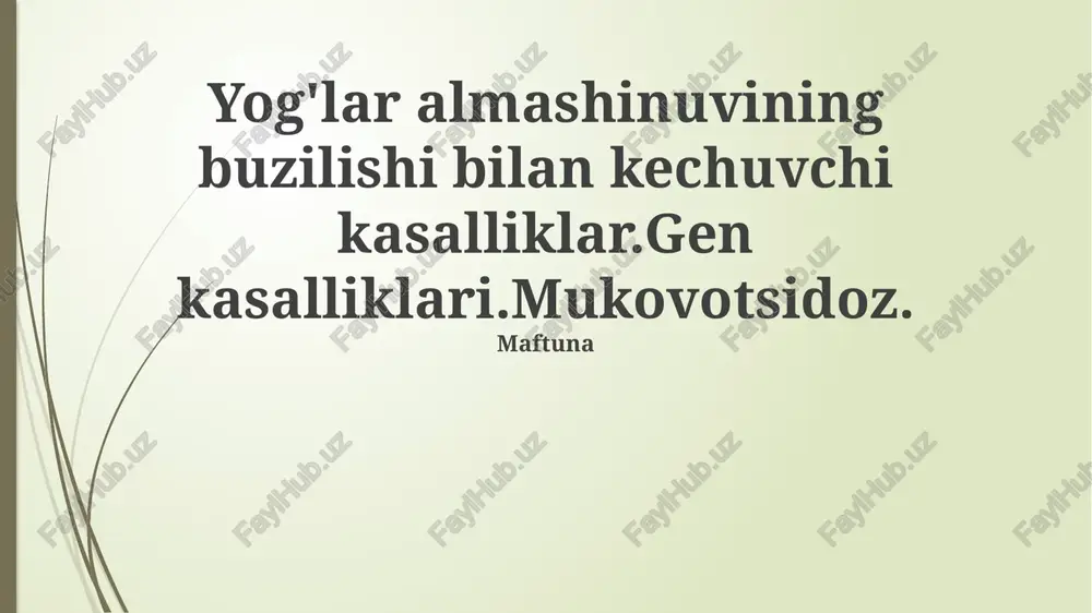 mukovissidoz — PPTX