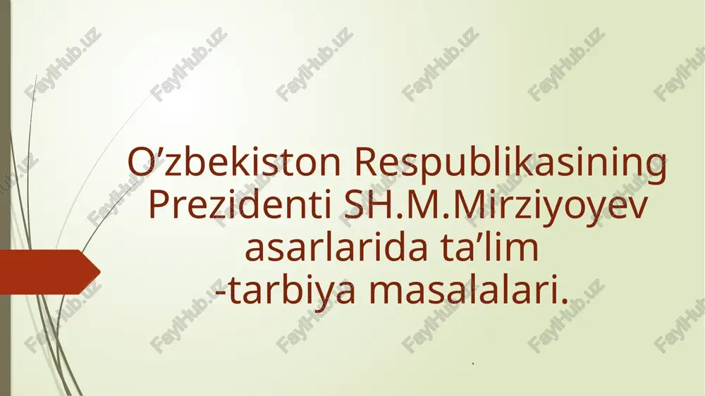ta'lim sohasidagi munosabatlar — PPTX