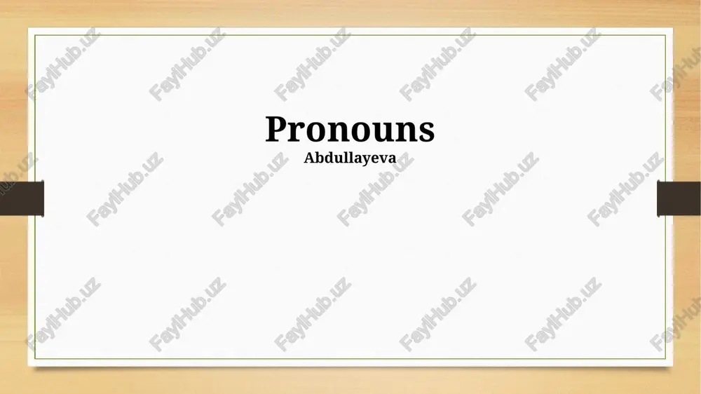 olmoshlar vazifalari — PPTX