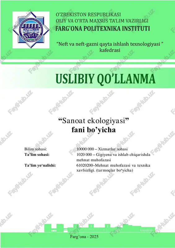 sanoat ekologiyasi — PDF