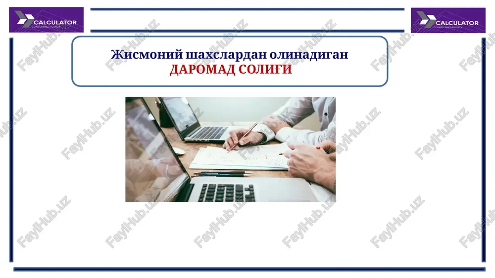 daromad solig'i — PPTX