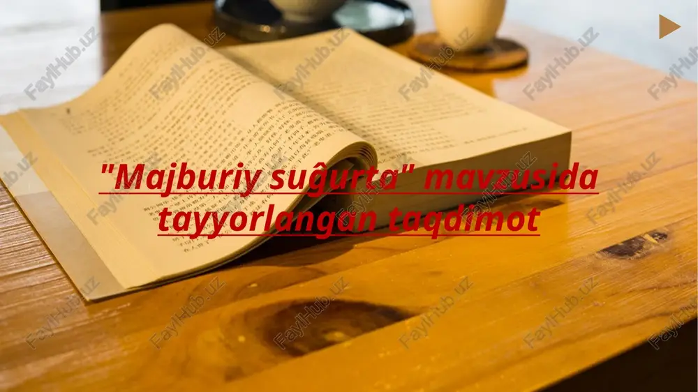 majburiy suğurta — PPTX